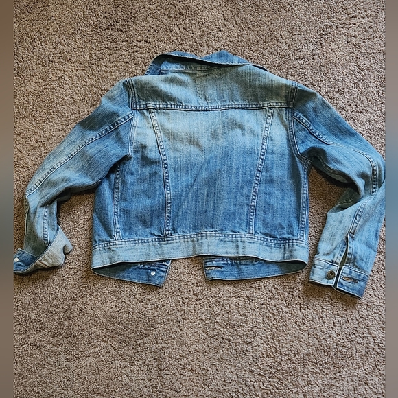 💜 Denim Jacket Light Wash 100% Cotton size Medium - Picture 6 of 6